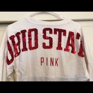 Ohio State sequins long sleeve spirit shirt